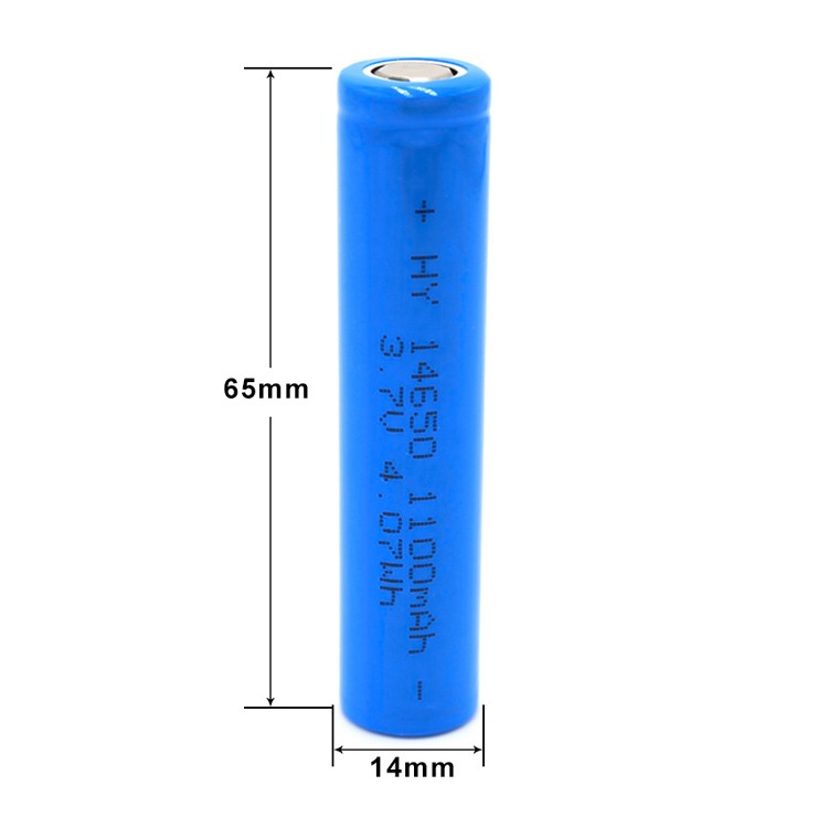 14650 3.7V 1100mAh Lithium Battery