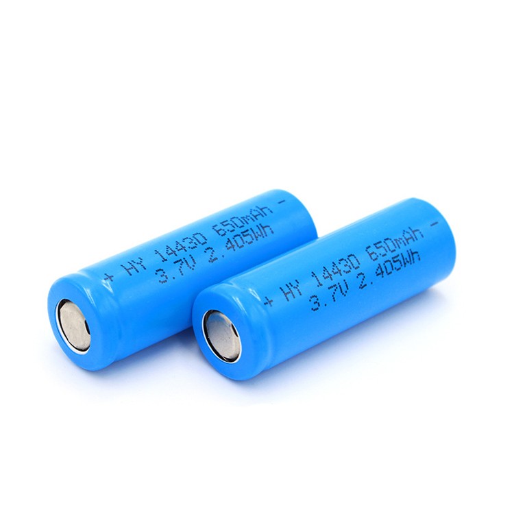 14430 3.7V 650mAh Lithium Battery