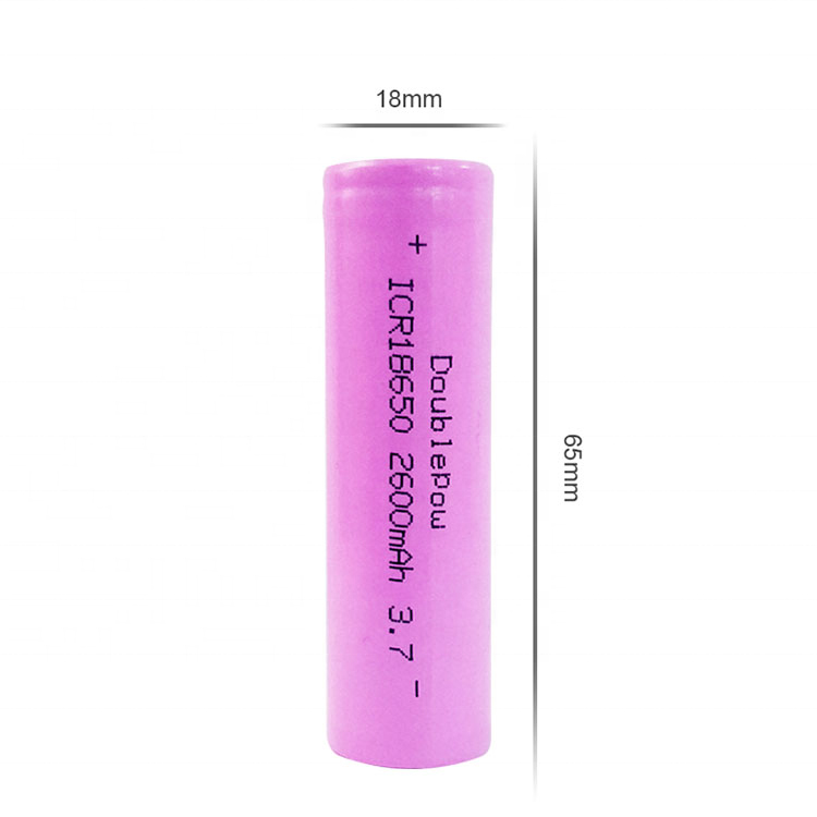 18650 3.7V 2600mAh Lithium Battery