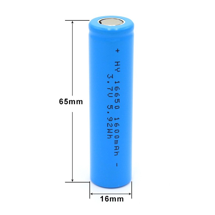 16650 3.7V 1600mAh Lithium Battery