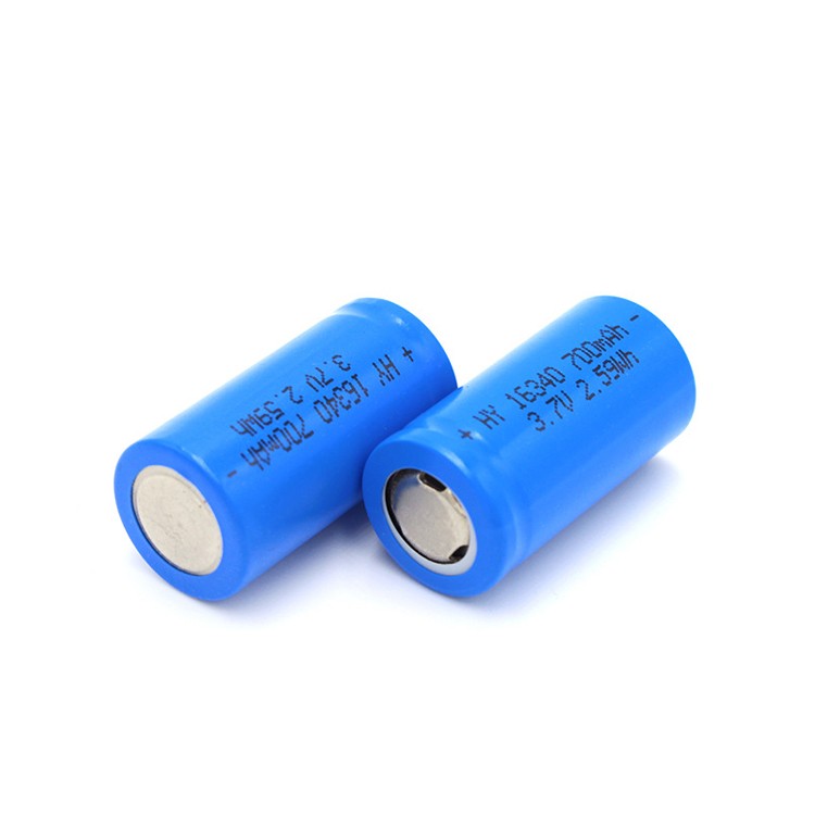 16340 3.7V 700mAh Lithium Battery